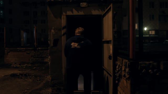 Person Enters Into The Basement