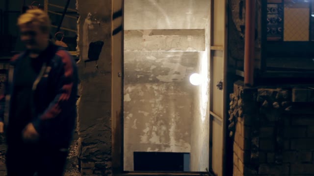 Person Coming From The Basement Shakes Hands