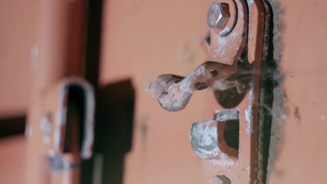 Handle Of A Metal Container Close-up