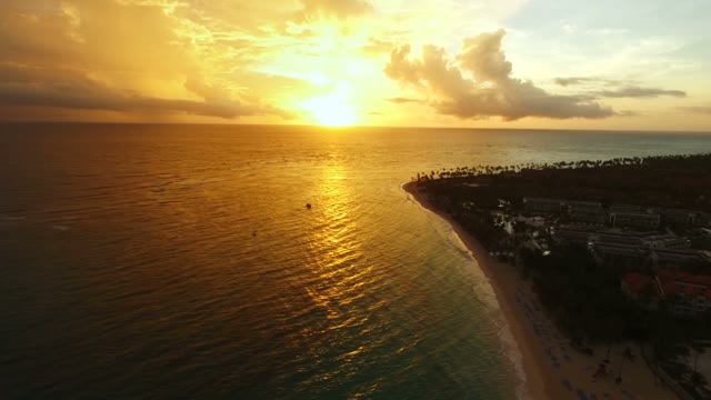 Bright Sun Sunset Sea Coast