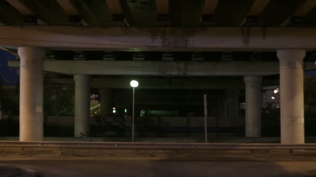 Movement Of Cars Under The Bridge