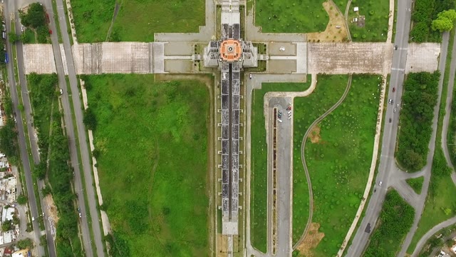 The Camera Flies Over Great And Ancient Buildings