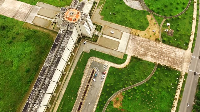 The Camera Flies Over The Area