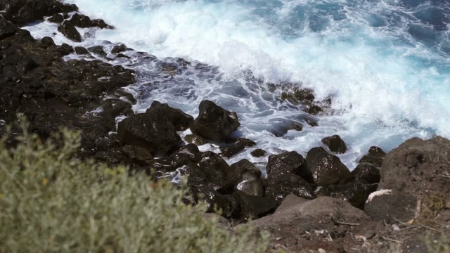 Sea Water Beating Shore