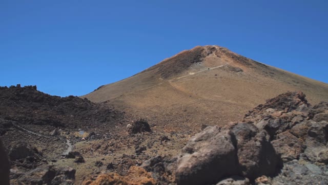 Rocky Mountain In The Sandy Desert