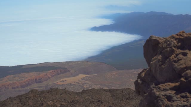 The Camera Captures The Cloud From The Mountain