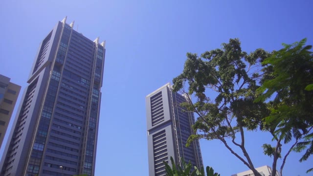 Beautiful Blue Building Backgr
