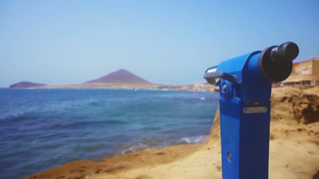 Binoculars Coast Sea