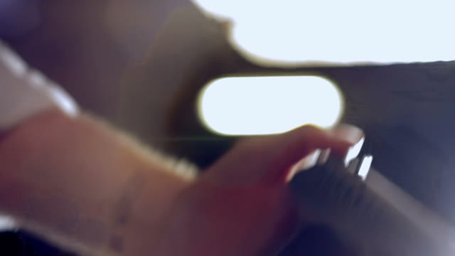 Man Cocks The Gun Close-up