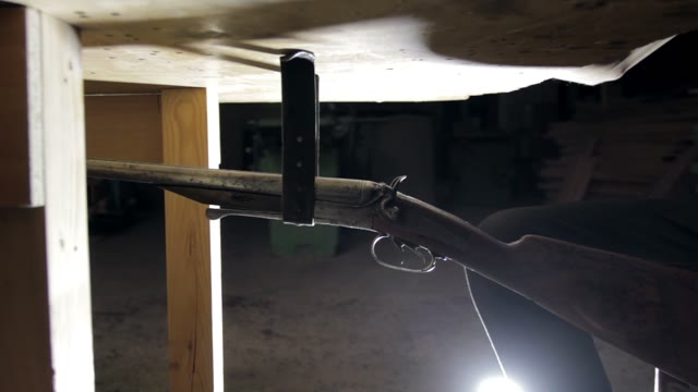 Shotgun Under The Table Close-up