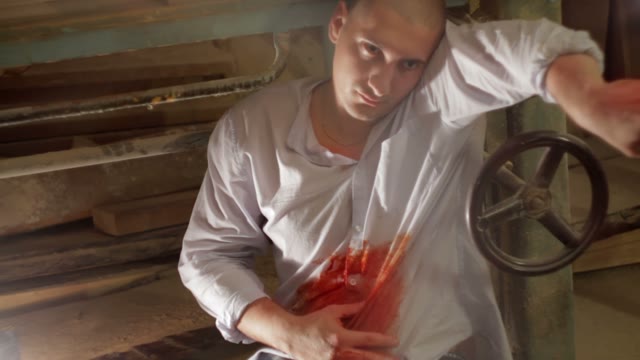 Man With A Bleeding Wound