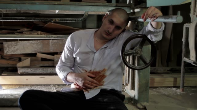 Wounded In The Stomach Man Loses Consciousness