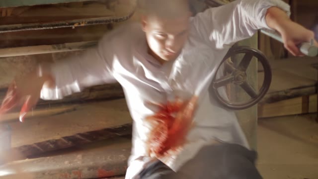 Wounded In The Stomach Man