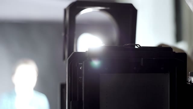 Men Prepare The Camera To Shoot Close-up