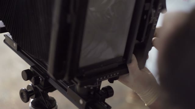 Men Prepare The Camera To Shoot Close-up