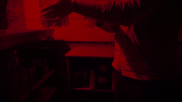 Man Prepares For Work In The Developing Room