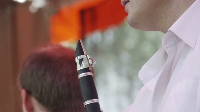 Man Play The Flute