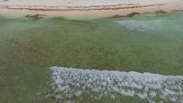 View From Quadrocopters On Waves Transparent Ocean Waters And The Coast Of The
