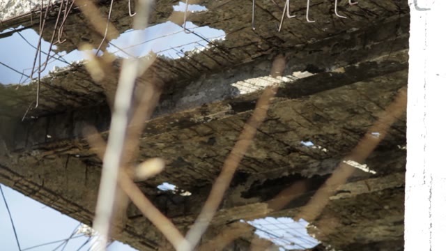 Ruins Of A Building Close-up