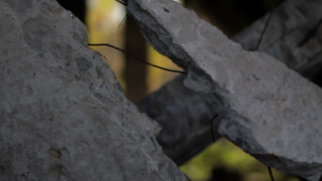 Ruins Of A Building Close-up