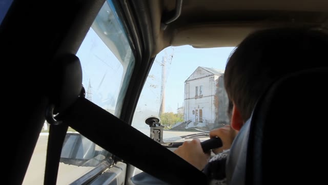View From A Moving Car On The Village