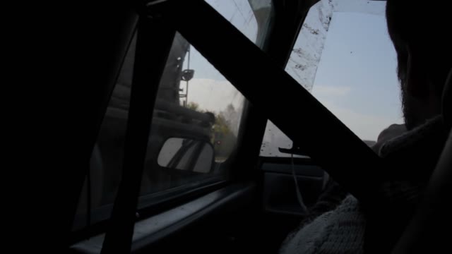 View From A Moving Car On The Road