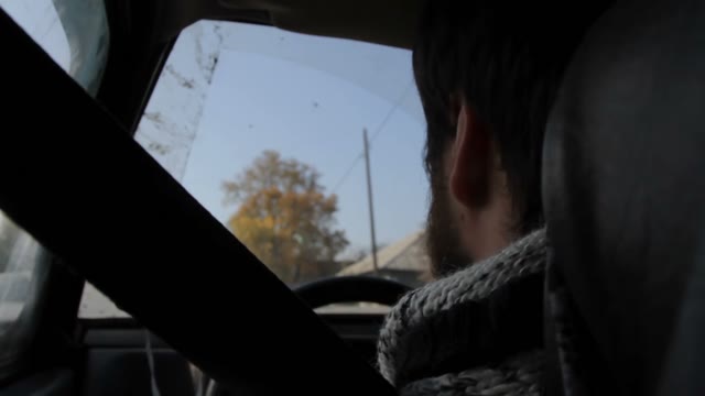 View From A Moving Car On The Houses