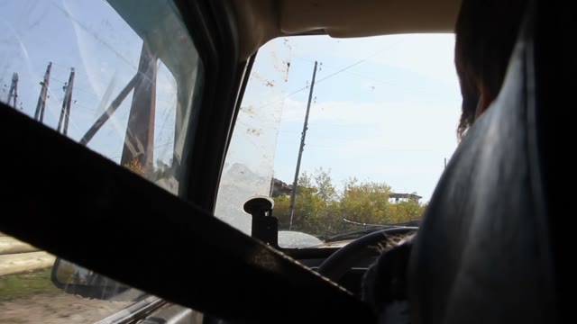 View From A Moving Car On The Village