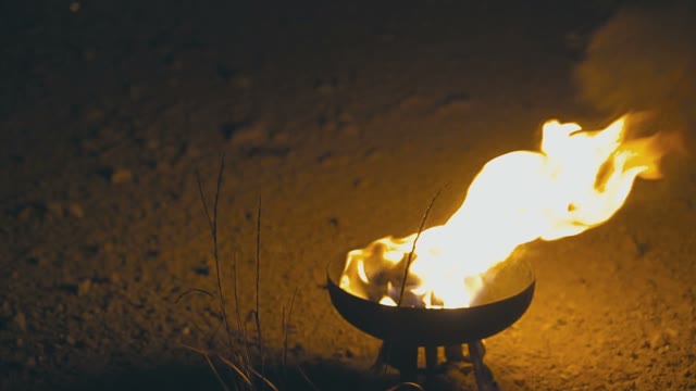 Fire Moving Glass Bowl