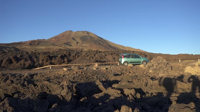 Jeep Standing In The Mountains