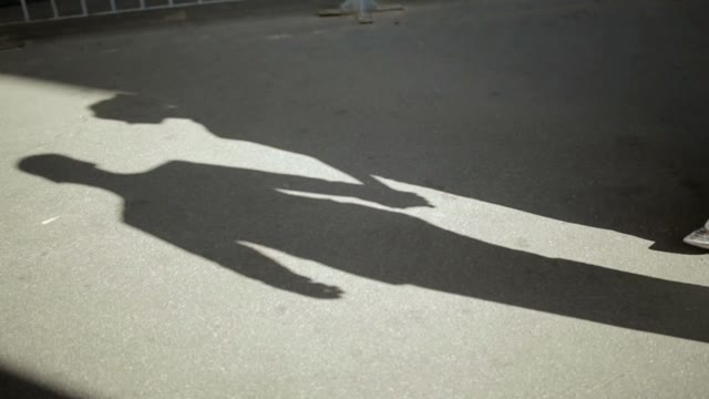 Shadows Of The Bride And Groom