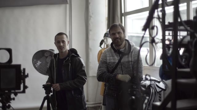 Men With An Old Retro Camera