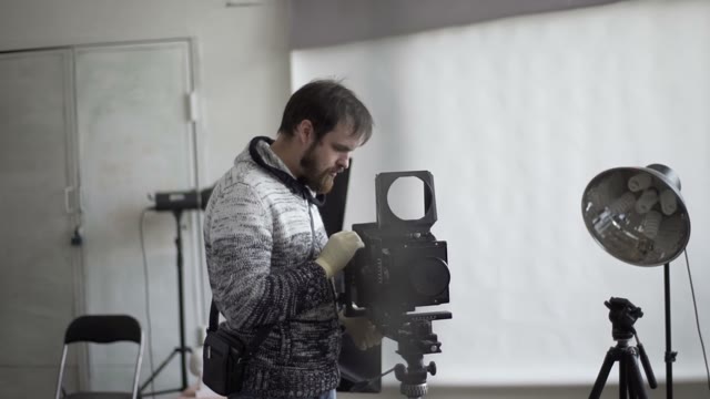 Man With Retro Camera
