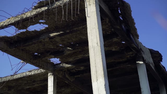 Ruins Of A Building Close-up