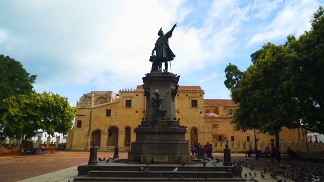 The Bronze Monument On A Pedestal