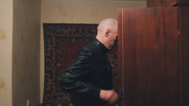 Angry Bald Man With A Knife Wanted To Kill The Girl, But She Strangle Him