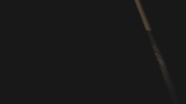 Bald Man Opens The Closet Door And Pulls Out Knife