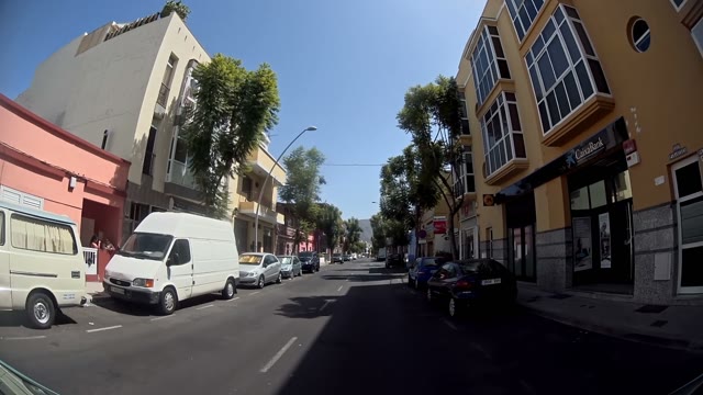 View On A City Through A Window Of A Car