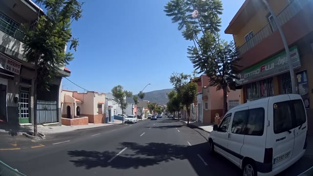 Car Drives Around In The City, Window View