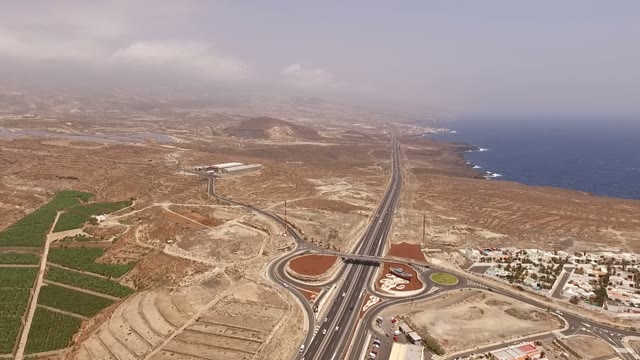 Road Junction Near The Sea, Aerial