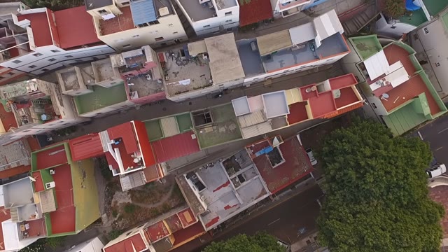 Drone Shot Of A Little Coastal City