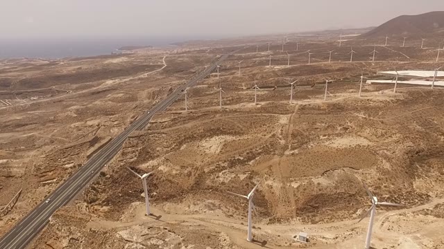 Windmills Valley Shot From Drone