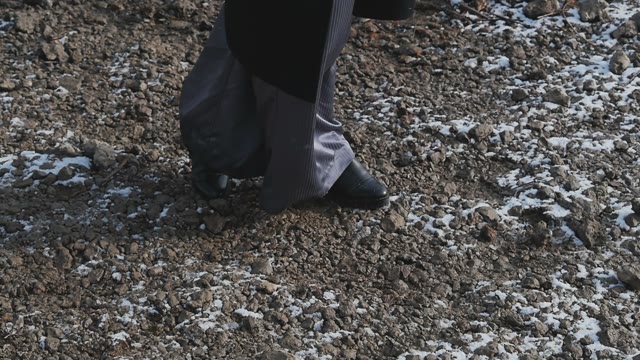 Trousers Fluttering In The Wind