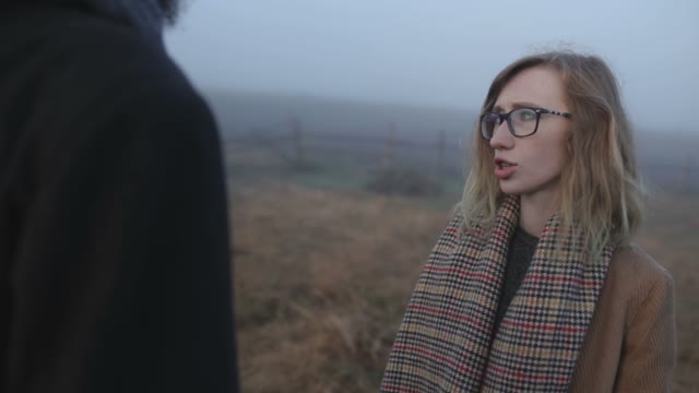 The Boy Amused The Sad Girl In Glasses