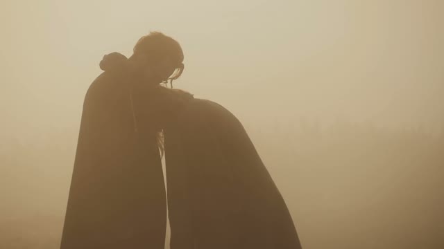 Loving Couple In The Sunny Light