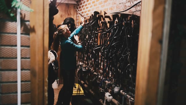 The Girls Dealt With The Reins And Saddles