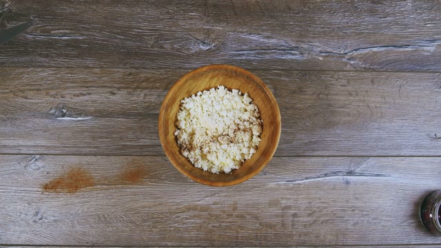 Women's Hands Stirred Curd