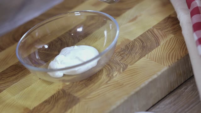 Cook Preparing Sauce Close-up