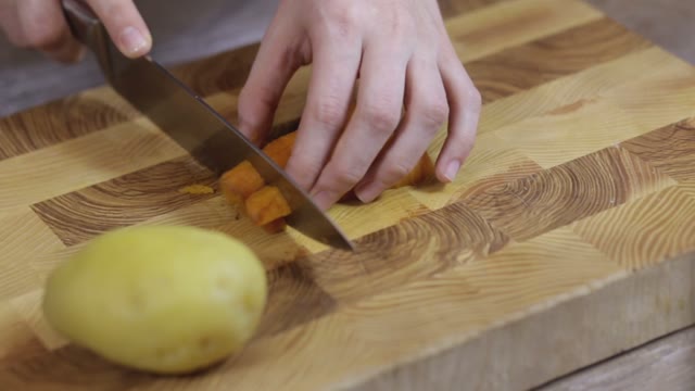 Carrot Cut Into Pieces Close-up