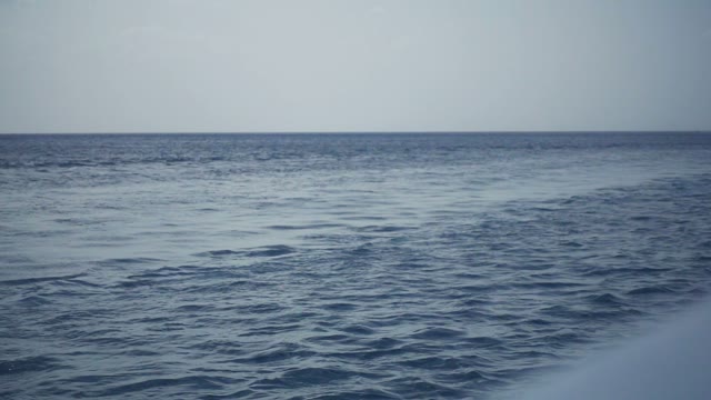 View Of The Sea Surface From The Ship Vessel